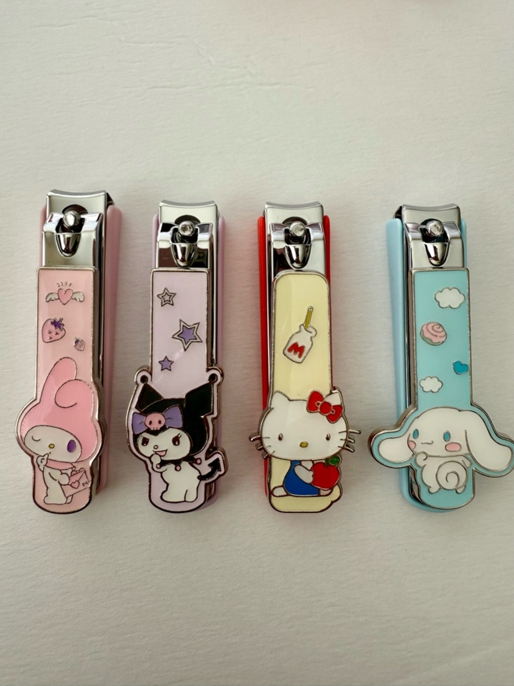 Sanrio Nail Clippers Set - Pink, Lavender, Red, Light Blue